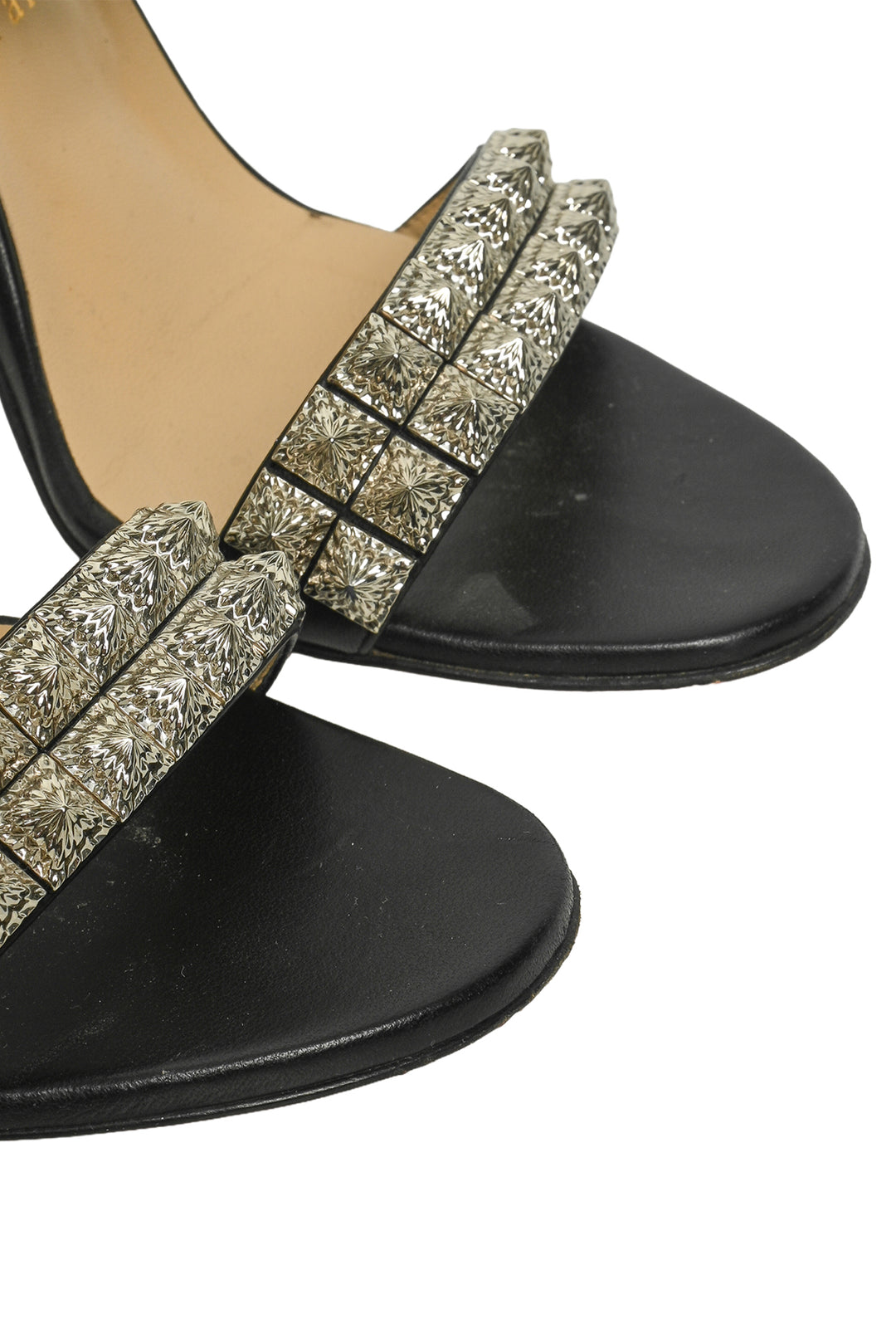 Christian Louboutin Size 38.5 Nappa Priyadora Studded Sandals