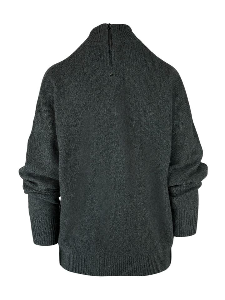 James Perse Size 2 Cashmere Mock Neck Sweater