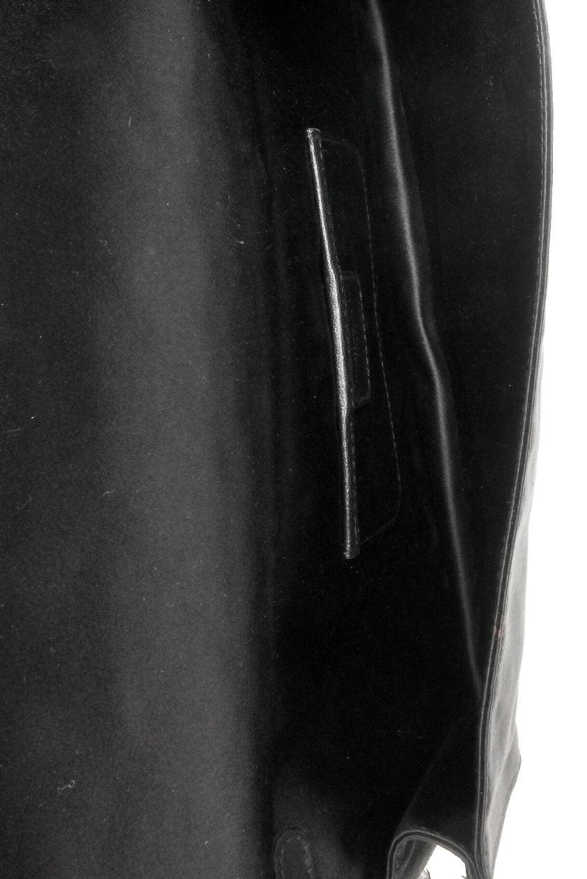 Dior Cannage Quilted Satin Chain Pochette Clutch