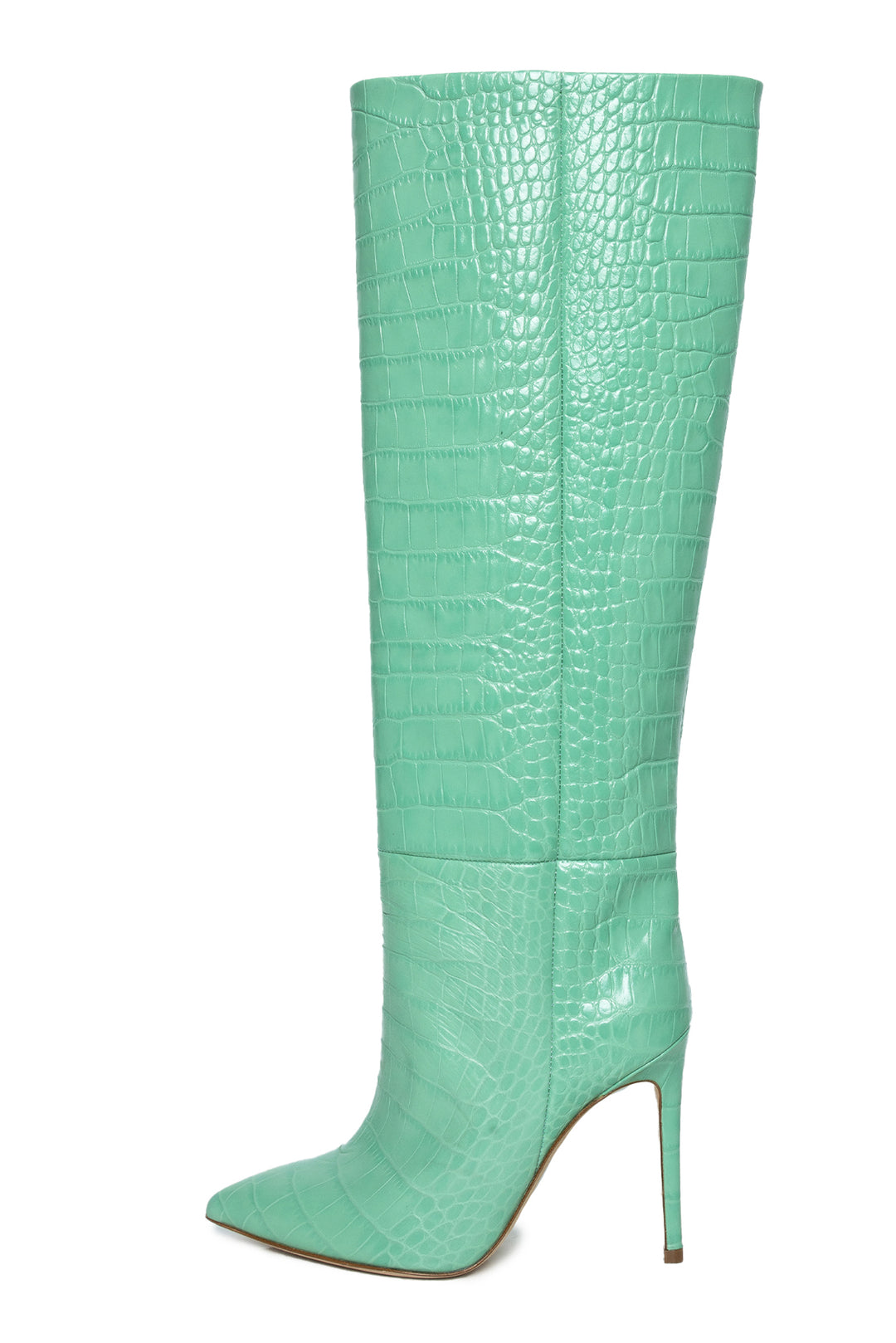 Paris Texas Embossed Croc Stiletto Knee High Boots