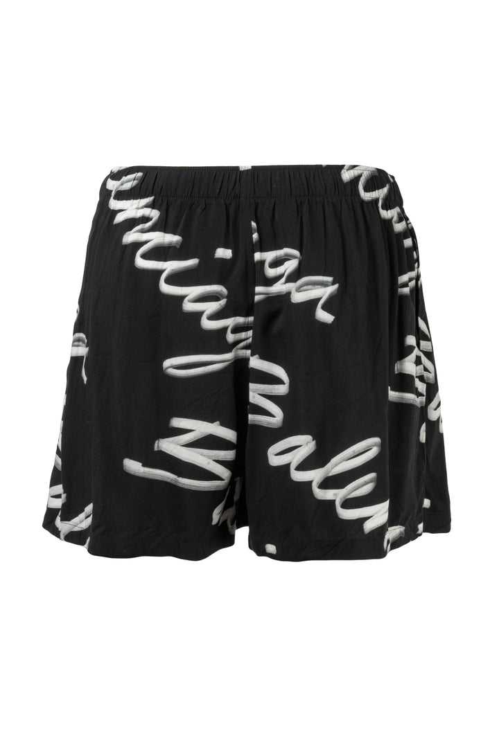 Balenciaga Size XS 2022 Logo Script Print Oversized Shirt & Boxer Short Set