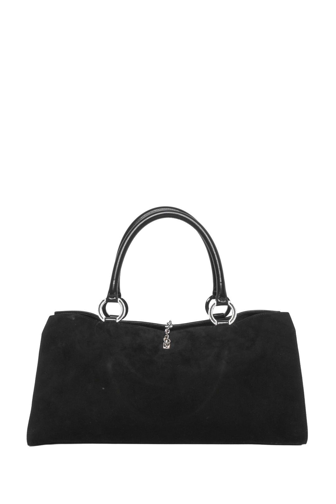 Valentino Vlogo Suede East-West Vintage Shoulder Bag