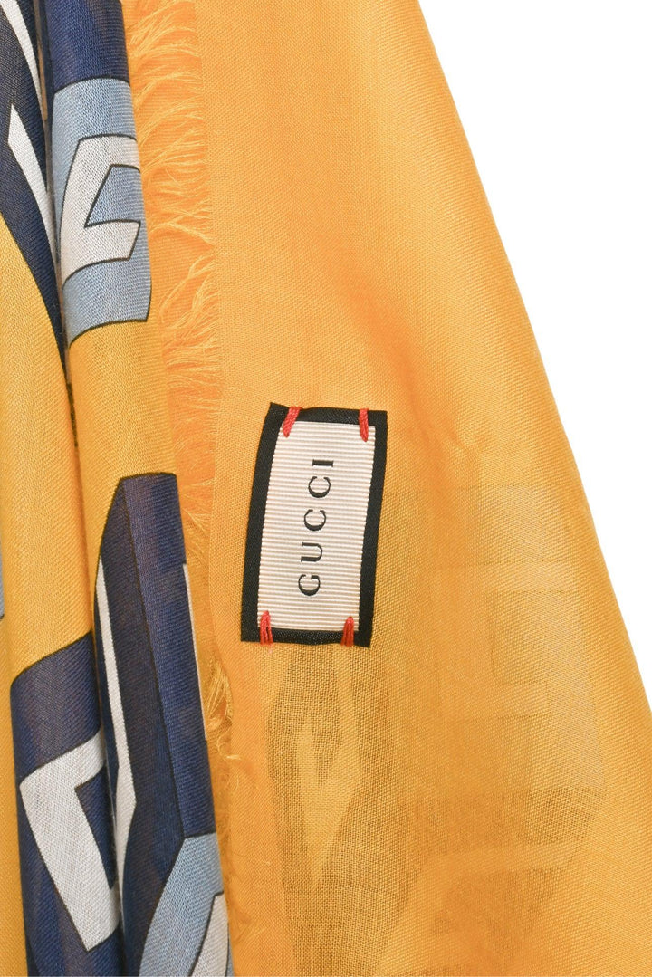 Gucci GG Cube Fringe Scarf