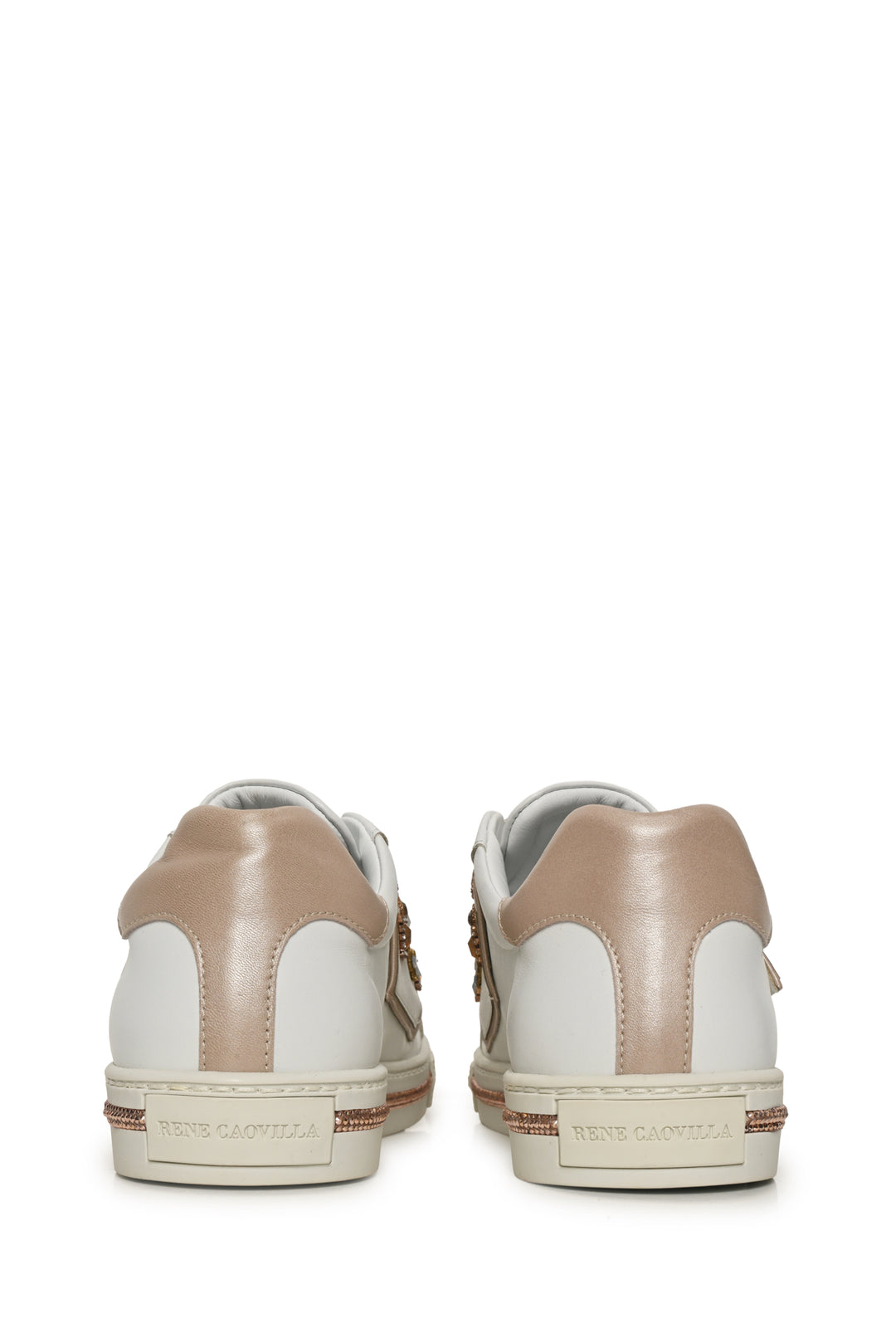 Rene Caovilla Size 38 Jewel-Embellished Sneaker