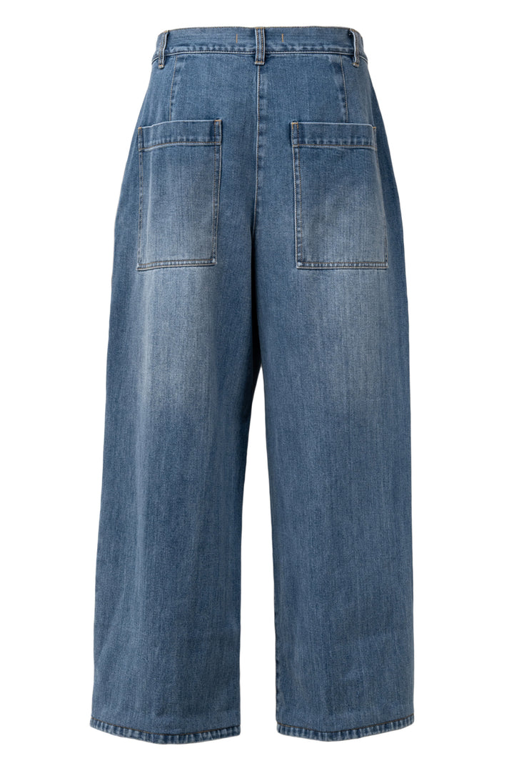 Tibi Size 29 Pleated Wide Leg Jeans