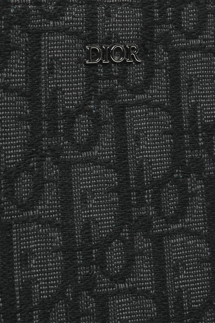 Dior 2022 Oblique Jacquard Zipped Pouch Crossbody