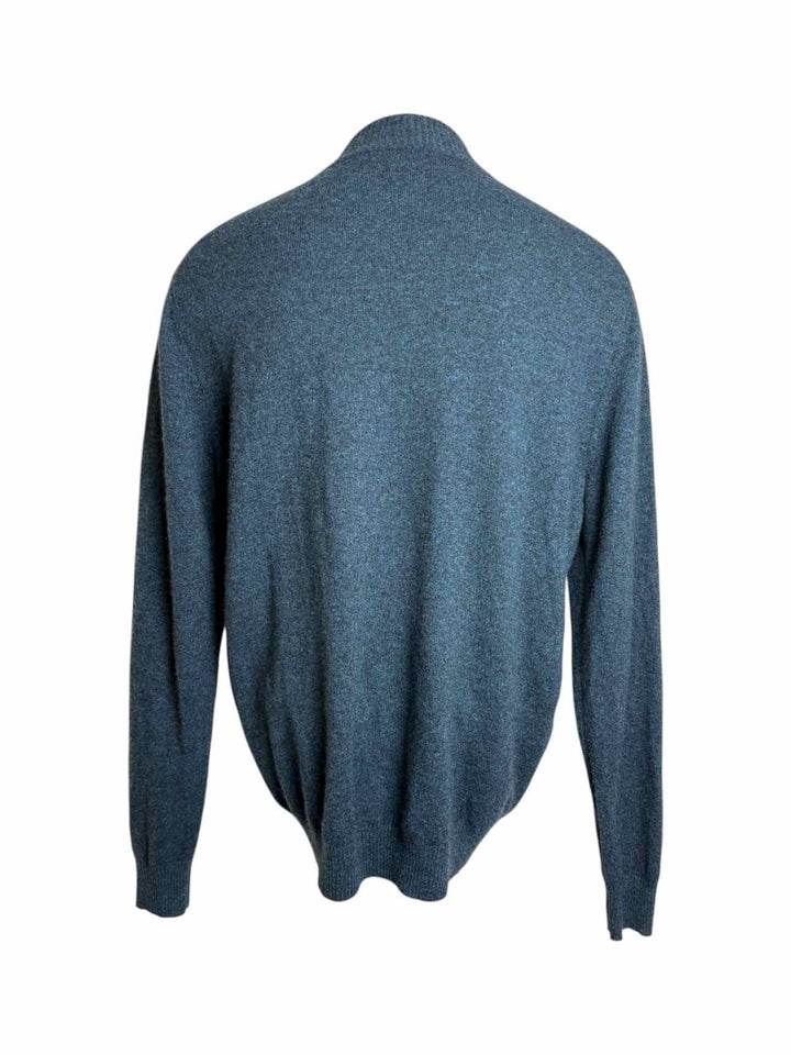 Black Goat Cashmere Zip Size XXL Men's Cardigan