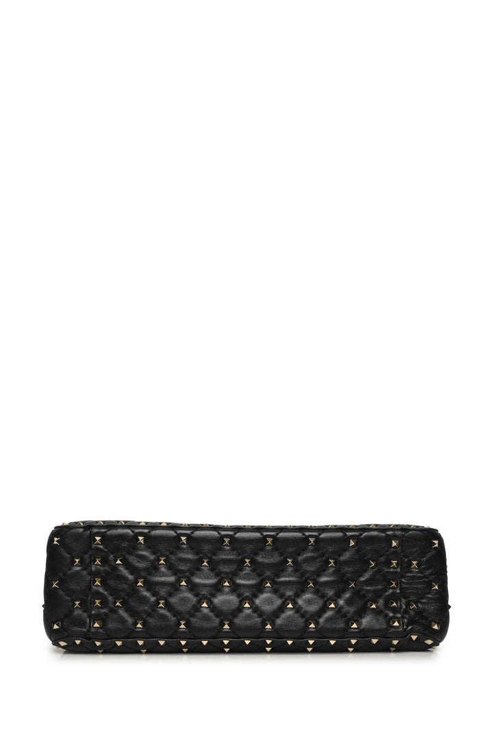 Valentino Large Rockstud Spike Nappa Leather Shoulder Bag