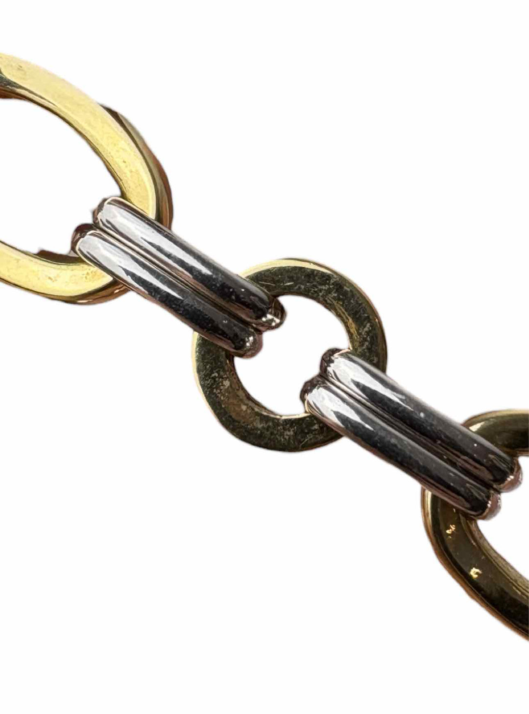 14K White and Yellow Gold Link Bracelet