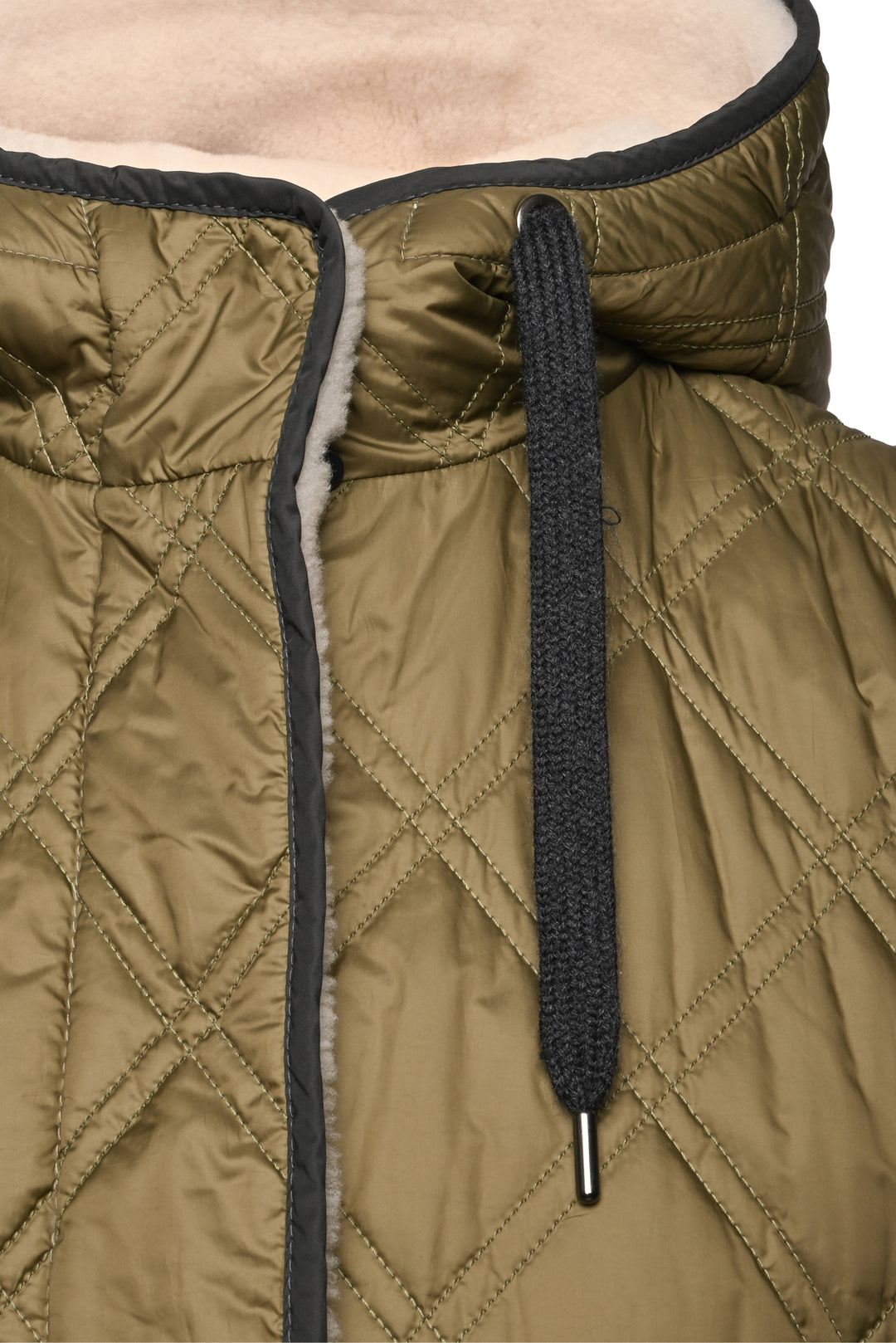 Brunello Cucinelli Size 40 Reversible Shearling Quilted Hooded Vest
