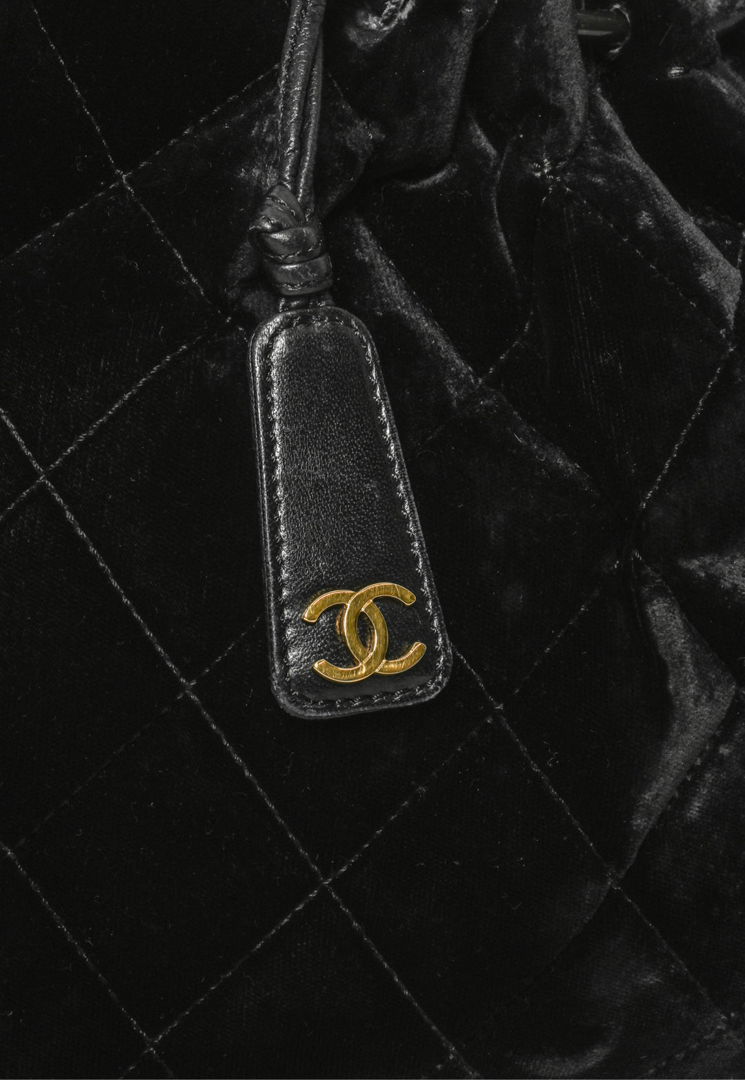 Chanel 2001 Velvet Quilted Top Handle Bag
