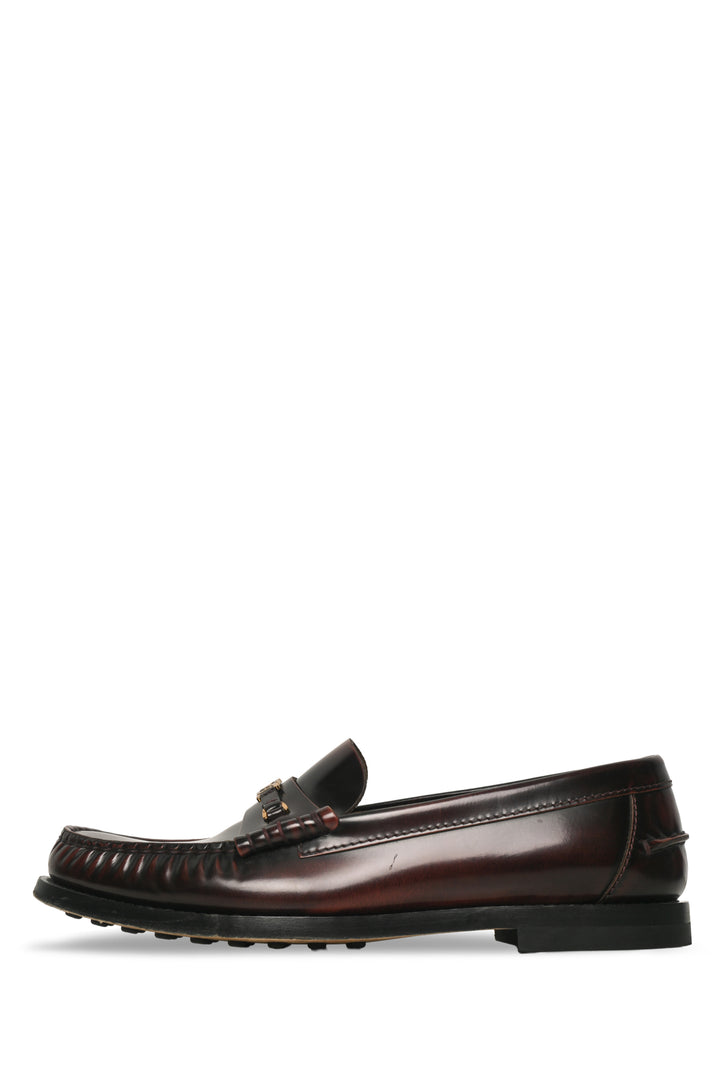 Tod's Size 40 Moc Stitching Leather Loafers