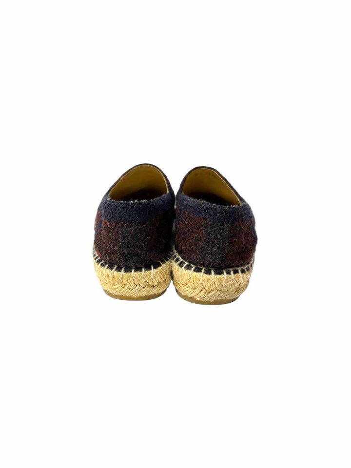 Chanel Wool Logo Espadrilles Size 37 Flats