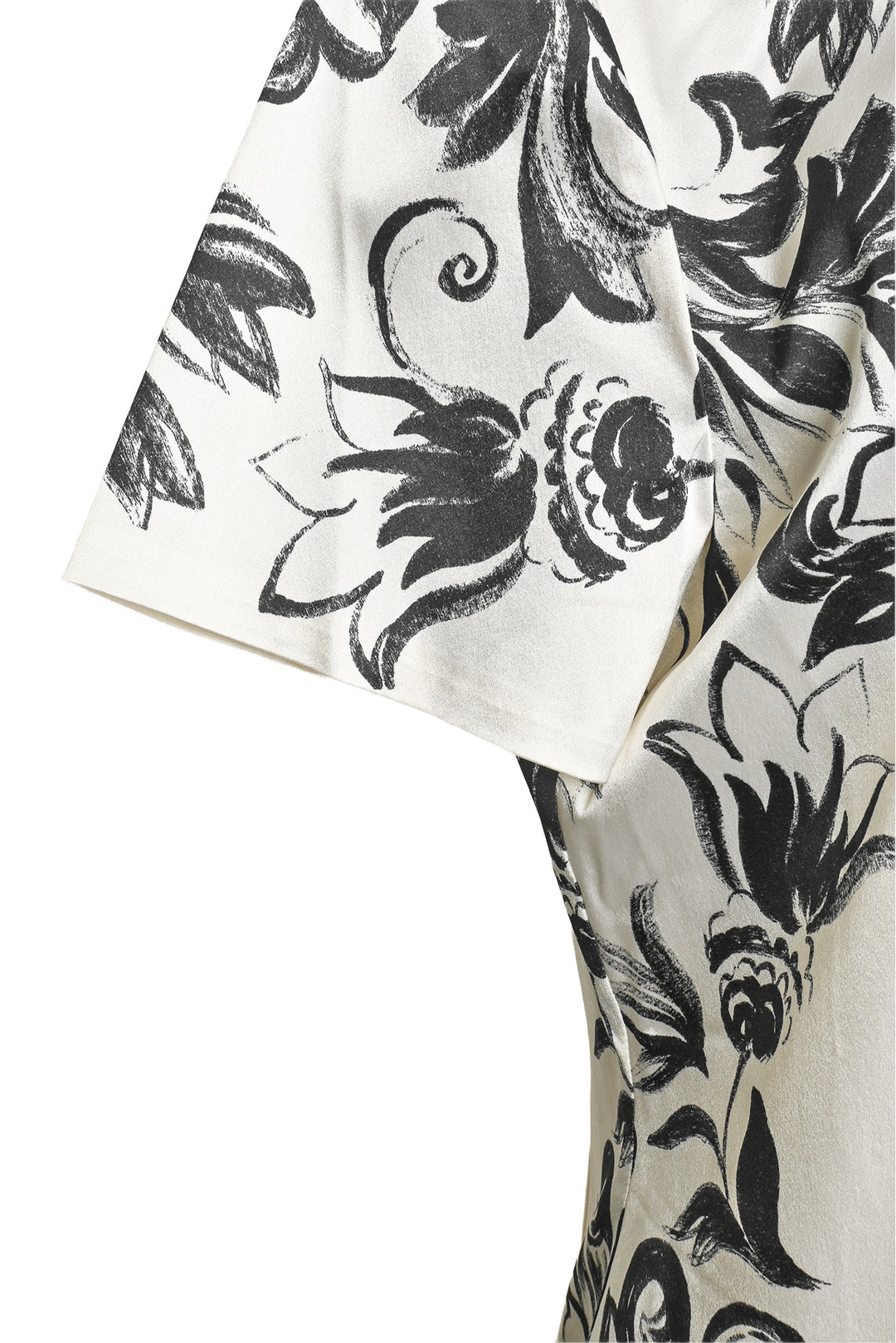 St. John Size 12 Floral Print Silk Dress