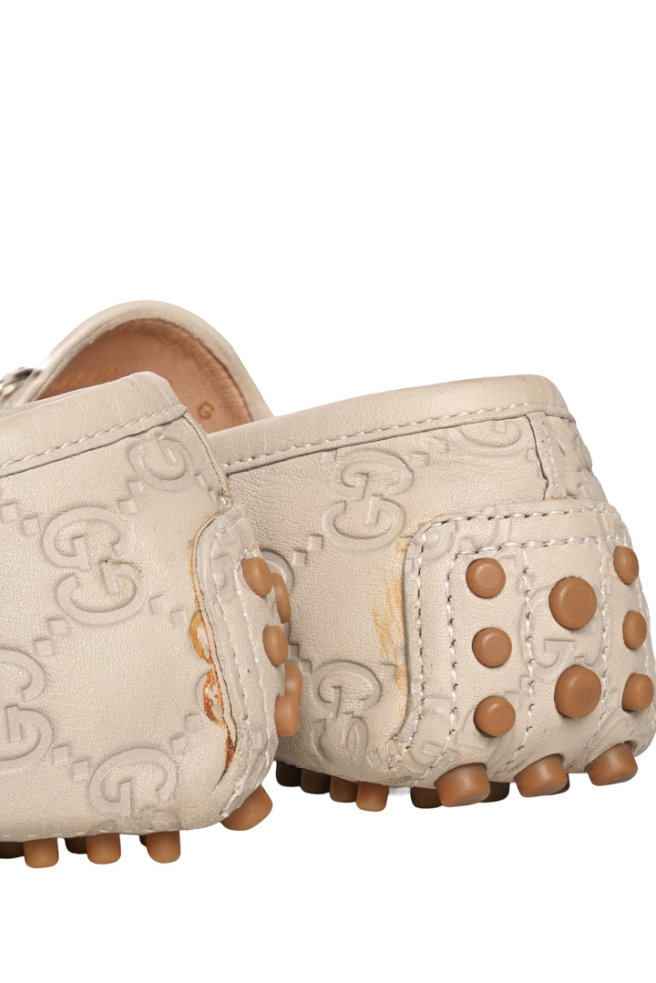 Gucci Size 35 Guccissima Leather Horse bit loafer