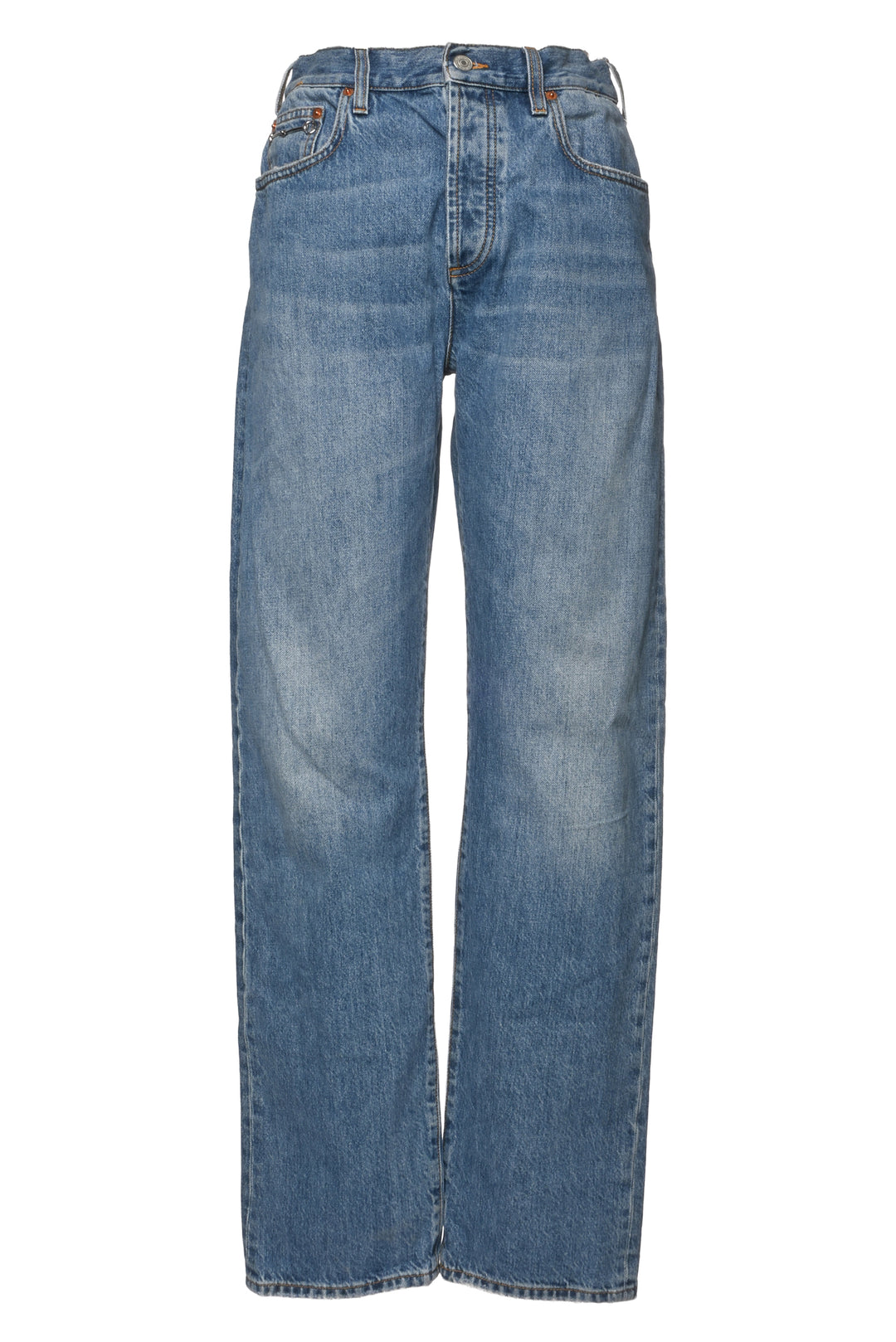 Gucci Size 28 Horsebit Detail Low-Rise Straight-Leg Jeans