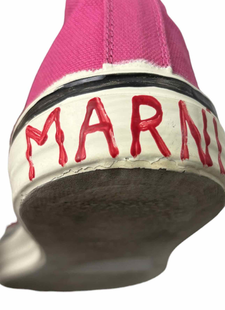 Marni Size 38 Canvas High Top Sneaker