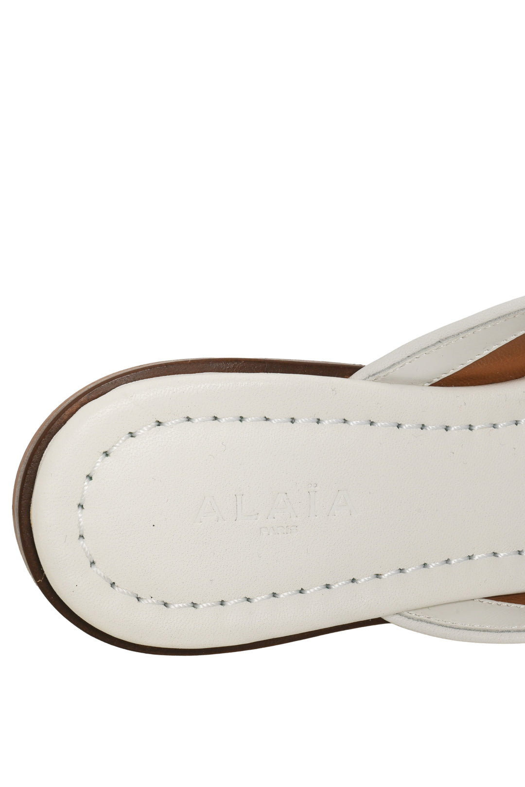 Alaia Size 37.5 Laser-cut Leather Mules