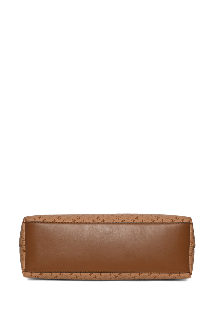 Jimmy Choo Nine2Five Logo-Embossed East-West Tote