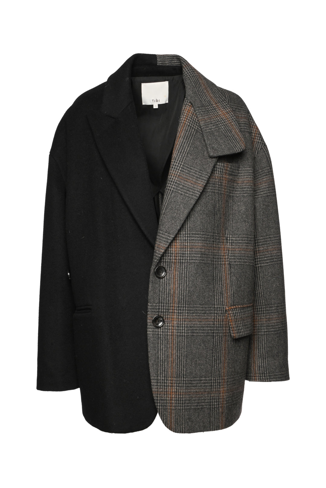 Tibi Size XS Liam Two-Tone Oversized Blazer