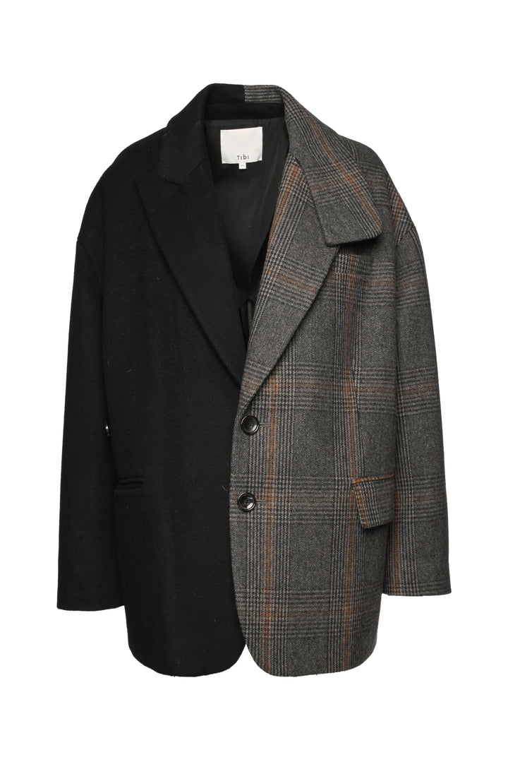 Tibi Size XS Liam Two-Tone Oversized Blazer