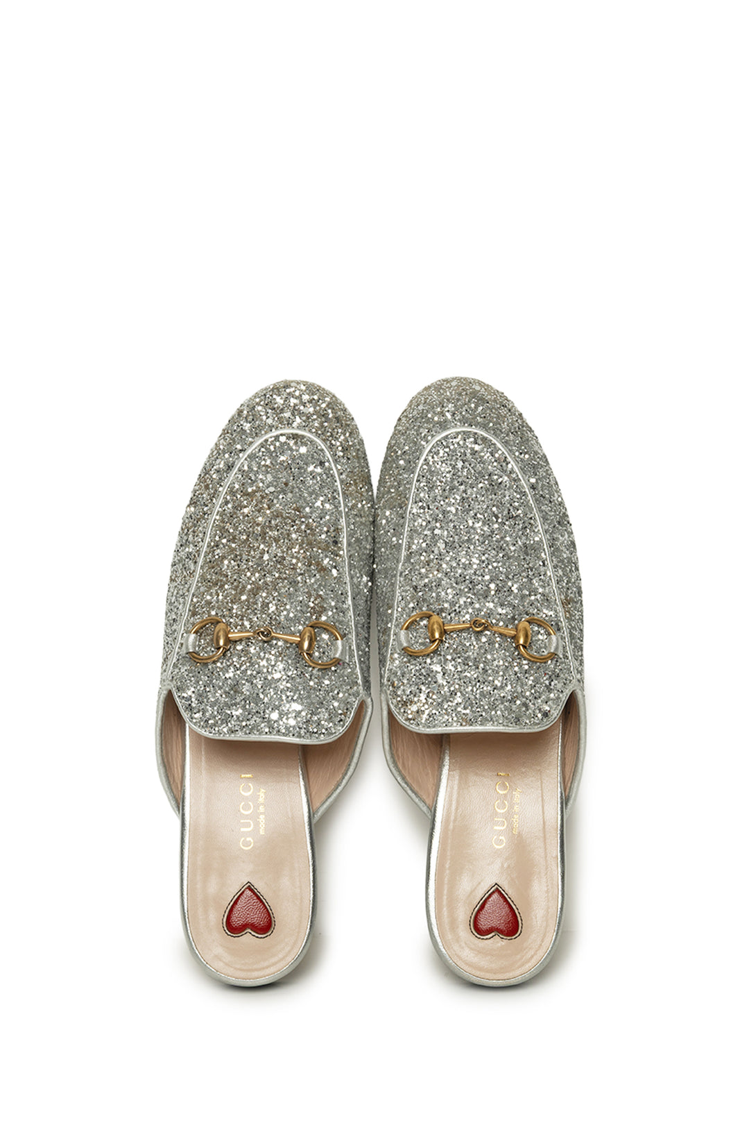 Gucci Size 36 Princetown Glitter Slippers