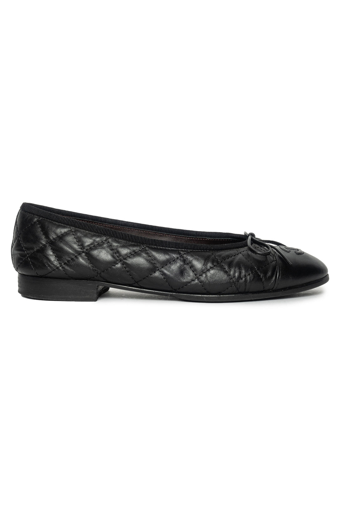 Chanel Size 37 CC Leather Flats