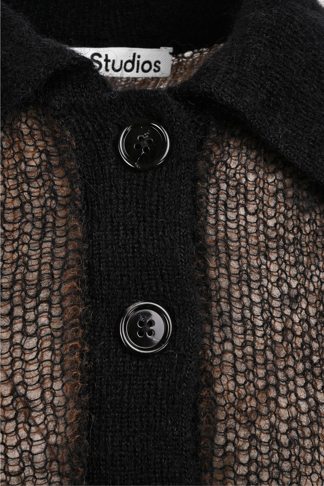 Acne Studios Size S Mohair-Blend Kleah Polo Tops