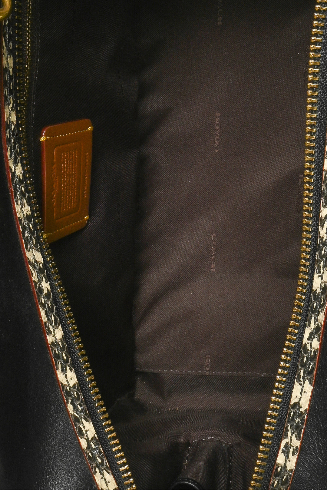 Coach Signature Canvas, Calfskin & Snakeskin Dreamer 36 Tote