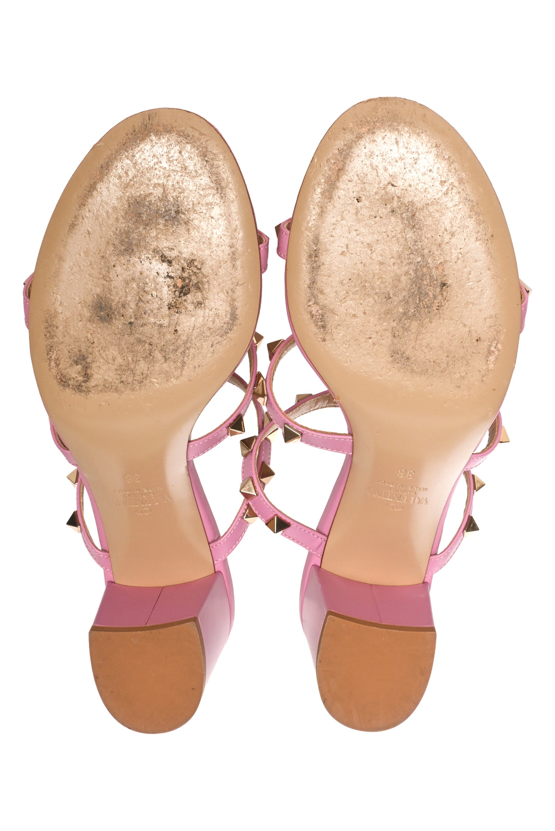 Valentino Size 38 Rockstud Slide Sandals
