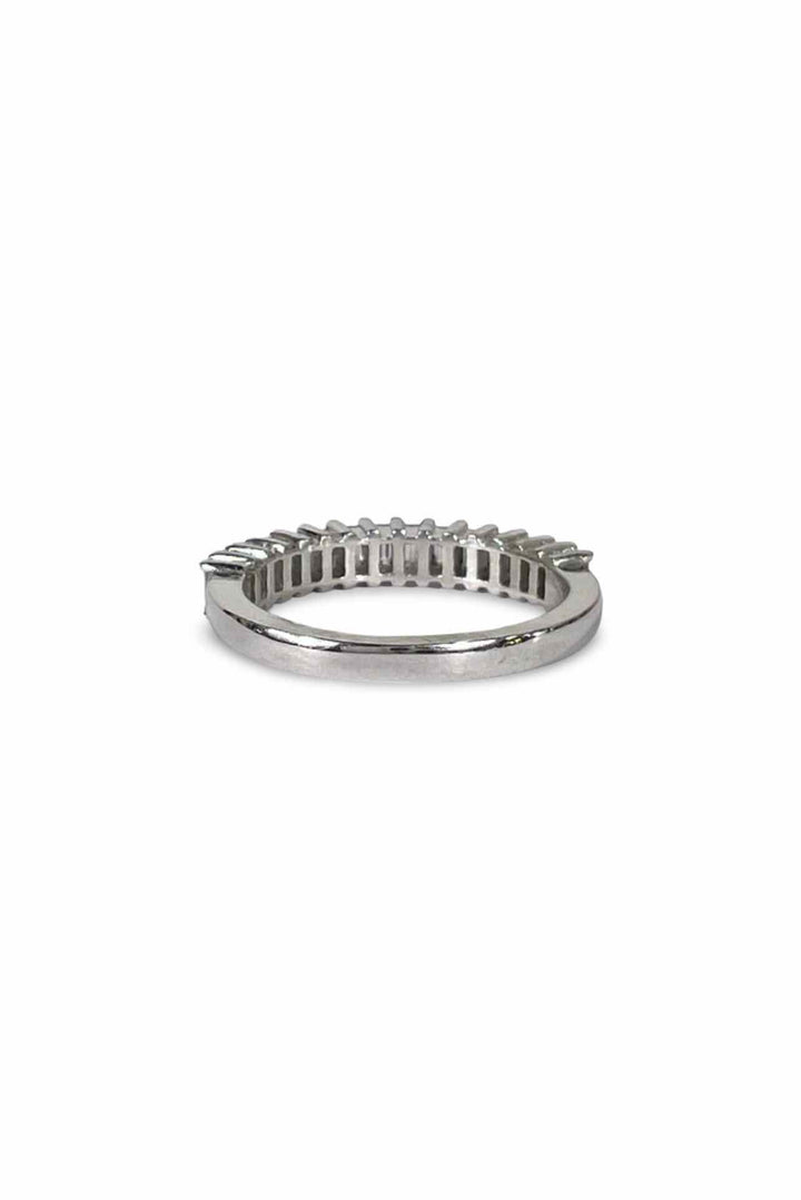 Baguette Half Eternity Band Size 7.75 Ring