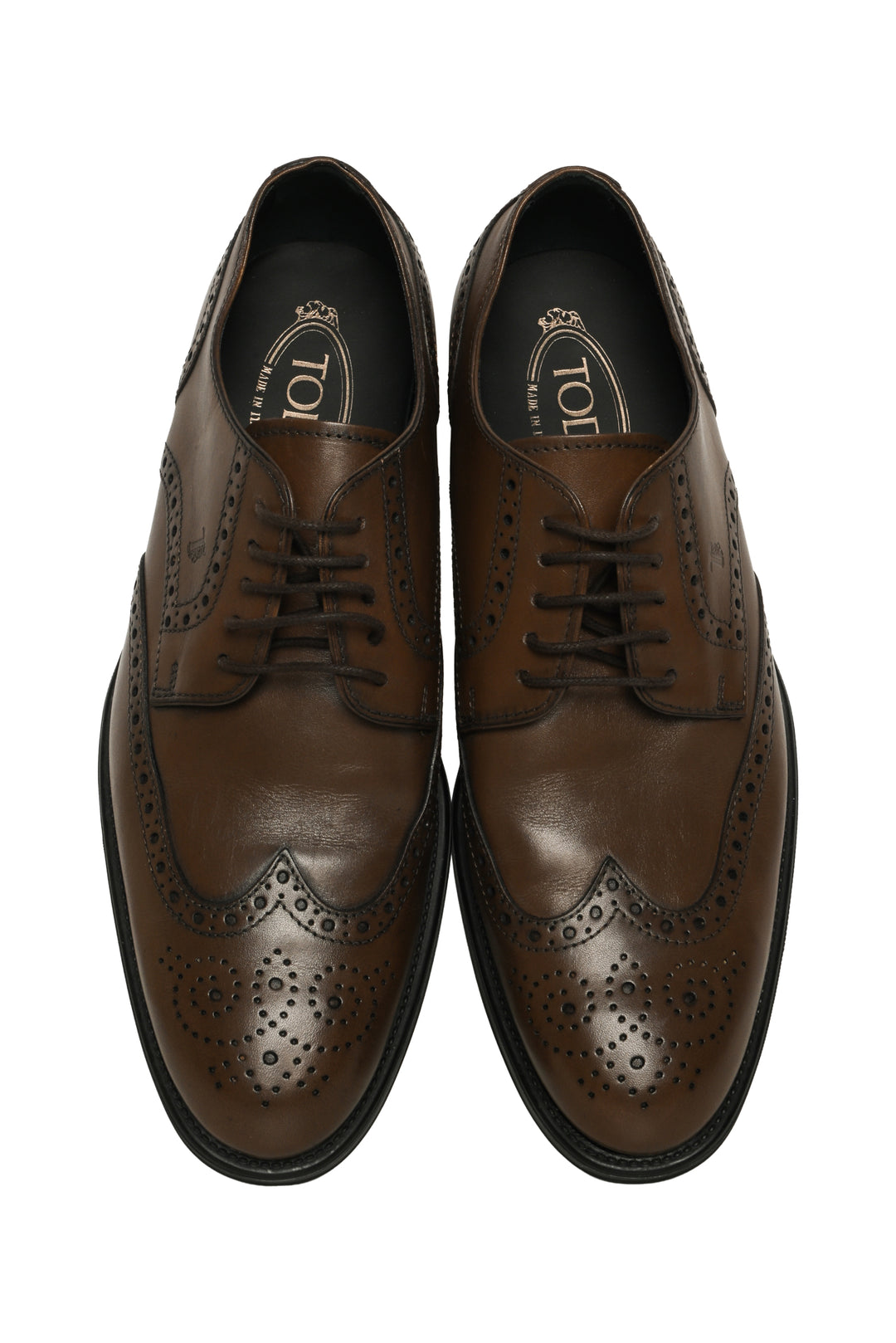 Mens Shoe Size 7 Tod'S Lace Up Perforated Leather dress Shoes