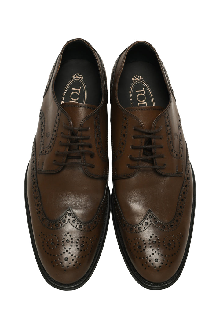 Mens Shoe Size 7 Tod'S Lace Up Perforated Leather dress Shoes