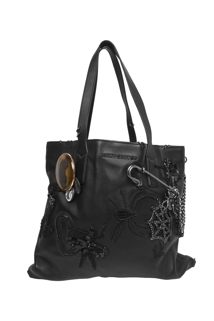 Marc Jacobs Embellished Spider Wingman Leather Tote