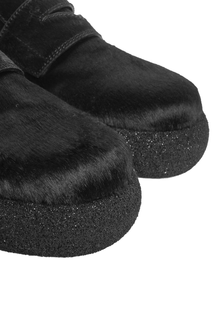 Dries Van Noten Size 37 Pony Hair Slip On Loafers