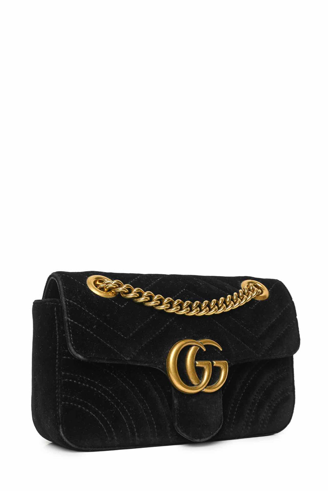 Gucci Marmont Small Velvet Shoulder Bag