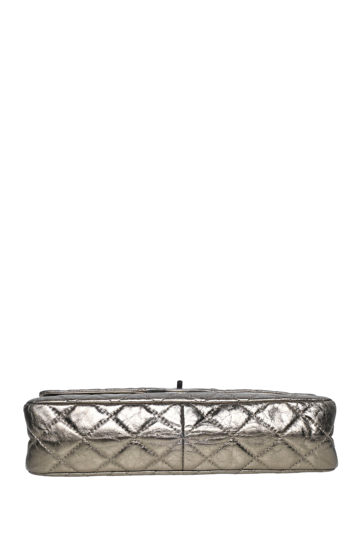 Chanel 2006-2008 Metallic Aged Calfskin Quilted 2.55 Reissue Double Flap Bag