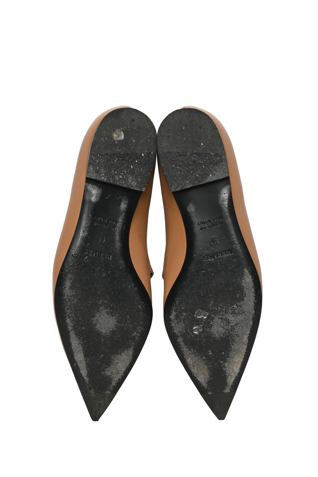 Hermes Size 38 Kelly Ballet Flats