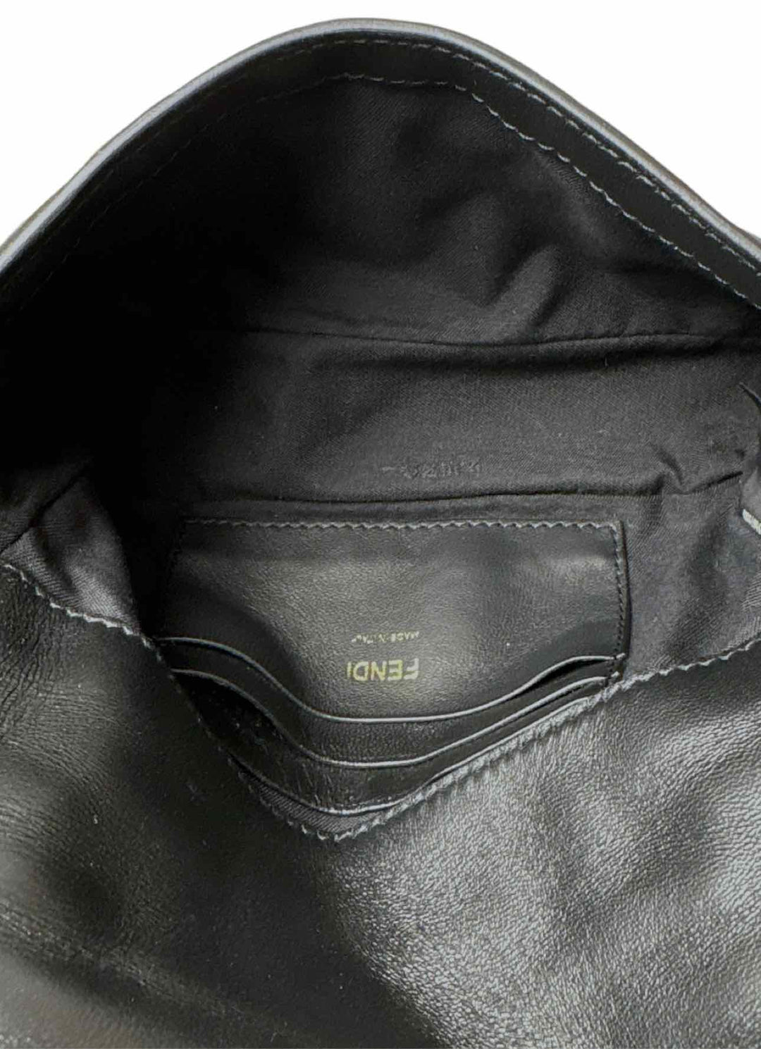 Fendi Leather Mini Baguette Purse