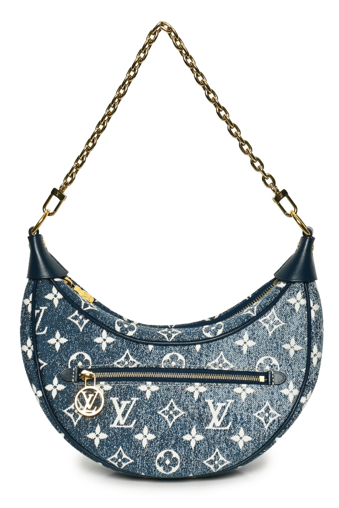 Louis Vuitton 2022 Monogram Jacquard Denim Loop Shoulder Bag