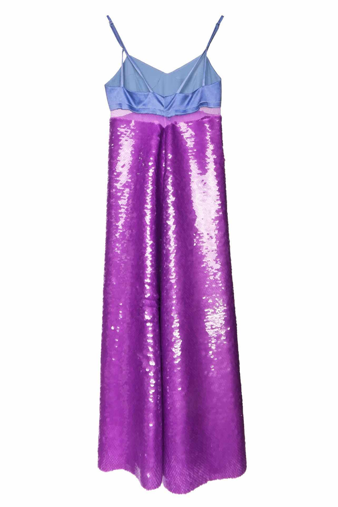 Victoria Beckham Size 4 Contrast Bra Cami Midi Sequin Dress