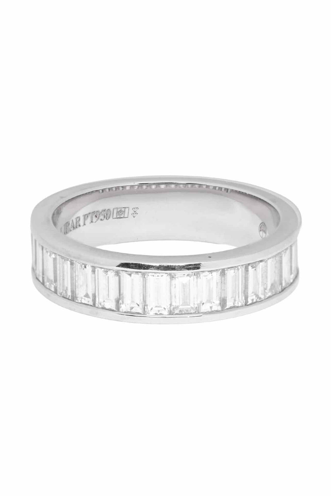 Stittgen Size 6.5 Platinum Diamond Eternity Ring