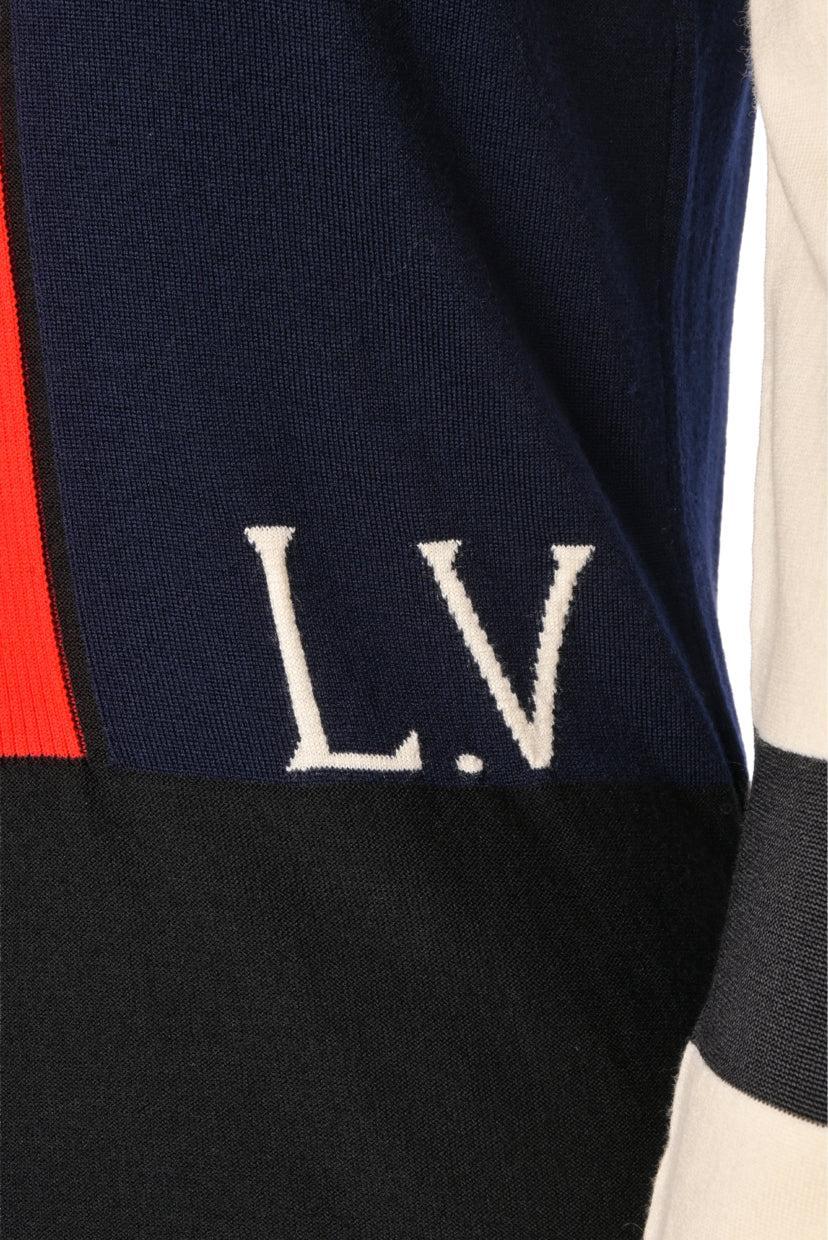 Louis Vuitton Size S Colour Block Logo Sweater