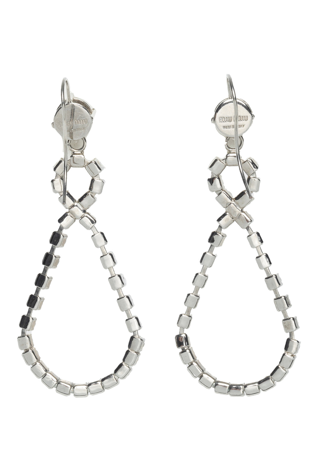 Miu Miu Crystal Drop Earrings