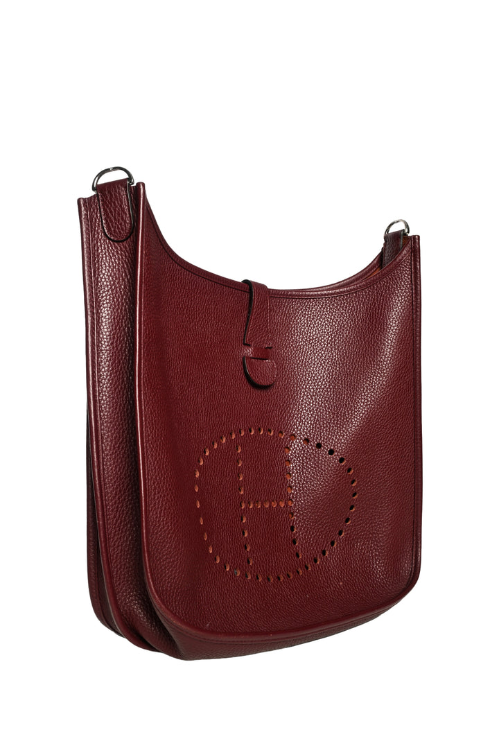 Hermes 2017 Clemence Leather Evelyne GM Crossbody