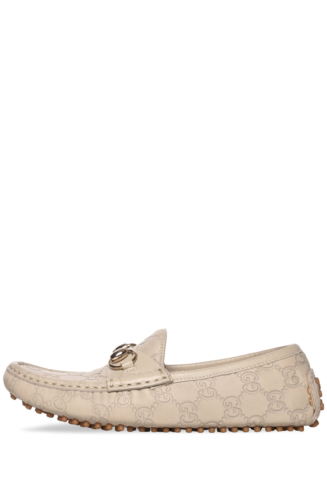 Gucci Size 35 Guccissima Leather Horse bit loafer