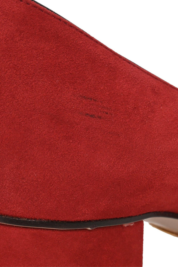 Gucci Size 38.5 Suede Marmont Loafer Mid-Heel Pumps