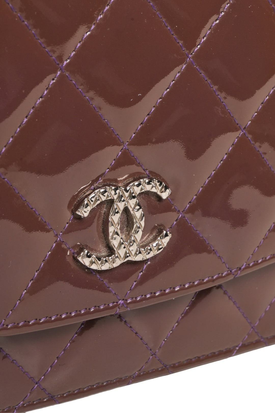 Chanel 2011 Patent Leather CC Wallet on Chain