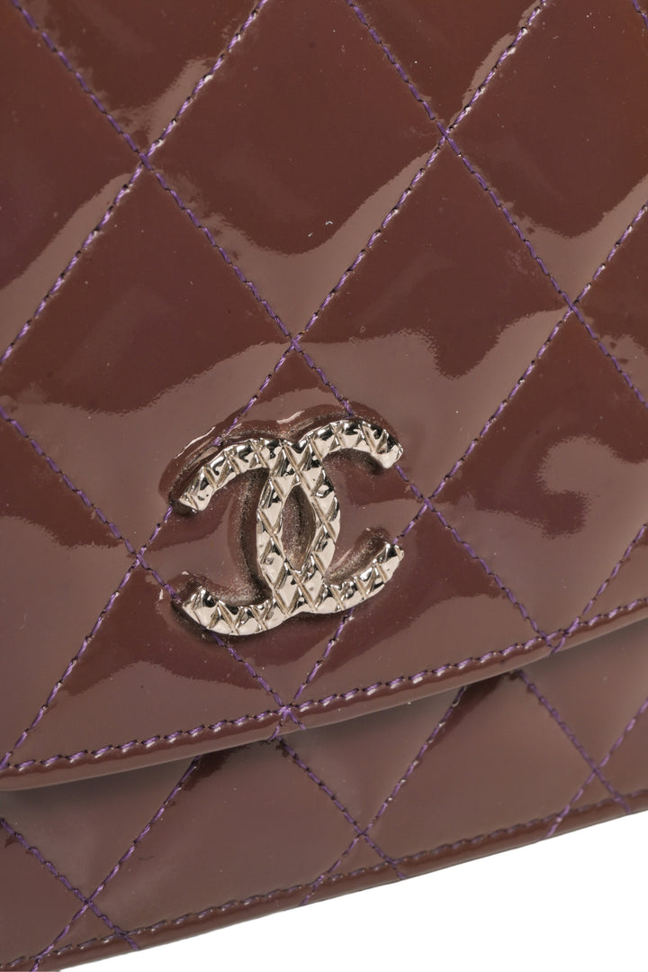 Chanel 2011 Patent Leather CC Wallet on Chain