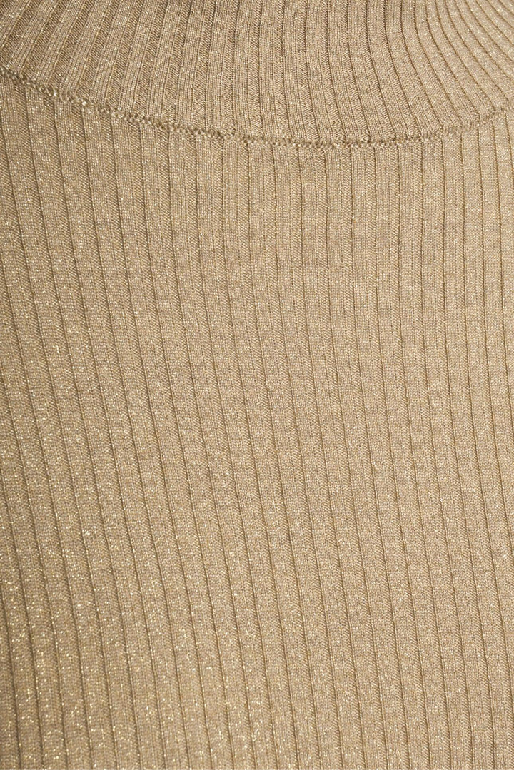 Brunello Cucinelli Size M Sparkle Cashmere & Silk Ribbed Turtleneck Tops